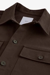Next Outdoorhemd Hemdjacke mit zwei Taschen Dunkelbraun/Braun/Khaki/Grau/Beige