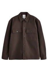 Next Outdoorhemd Hemdjacke mit zwei Taschen Dunkelbraun/Braun/Khaki/Grau/Beige