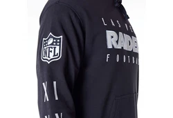New Era NFL Patch Las Vegas Raiders Hoodie Sweatshirt schwarz/weiß