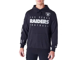 New Era NFL Patch Las Vegas Raiders Hoodie Sweatshirt schwarz/weiß