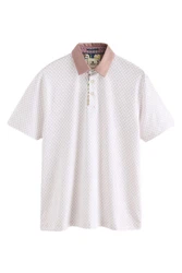 Next Polohemd mit elegantem Kragen Weiß/Creme/Rosa