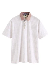 Next Polohemd mit elegantem Kragen Weiß/Creme/Rosa