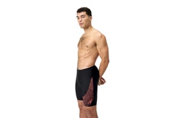 Speedo Badehose Medley Logo Rot/Braun/Dunkelblau