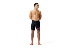 Speedo Badehose Medley Logo Rot/Braun/Dunkelblau