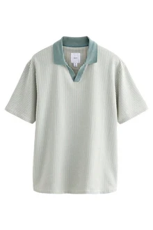 Next Poloshirt mit Kuba-Kragen (1-tlg)