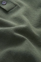 Next Gestricktes Polo-Shirt Dunkelgrün/Grün