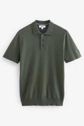 Polokragenpullover Gestricktes Polo-Shirt (1-tlg)