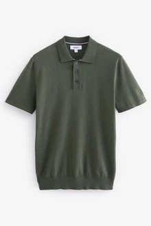 Next Gestricktes Polo-Shirt
