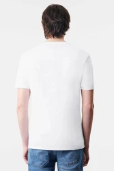 Drykorn Kurzarmshirt T-Shirt Kendrick Weiß/Grau/Creme