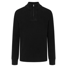 Sweatshirt Herren Strickpullover mit Troyer-Zip - Henrio