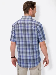 Witt Funktionshemd Kurzarm-Hemd Blau/Hellblau/Rot/Dunkelblau