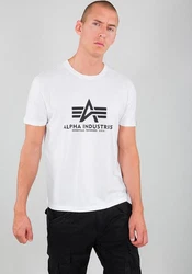 Alpha Industries Herren Basic T-Shirt Weiß