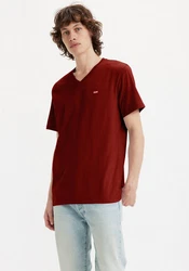 Levi's V-Shirt LE ORIGINAL HM VNECK rostbraun