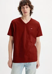 Levi's V-Shirt LE ORIGINAL HM VNECK rostbraun