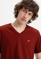 Levi's V-Shirt LE ORIGINAL HM VNECK rostbraun