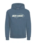 Jack & Jones Kapuzensweatshirt JCORAY BRANDING SWEAT HOOD FST Blau