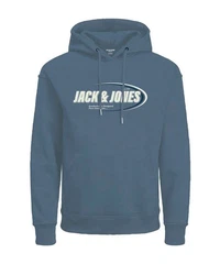 Jack & Jones Kapuzensweatshirt JCORAY BRANDING SWEAT HOOD FST Blau