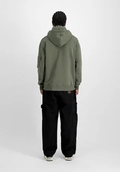 Alpha Industries Hoodie Embroidery Hoodie Dunkelgrün/Khaki