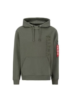 Alpha Industries Hoodie Embroidery Hoodie Dunkelgrün/Khaki