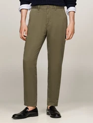 Tommy Hilfiger Chinohose Harlem Chino Satin Khaki/Dunkelgrün