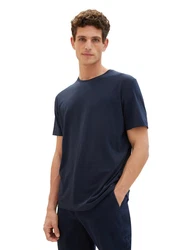 TOM TAILOR T-Shirt Basic T-Shirts (2er-Pack) Dunkelblau
