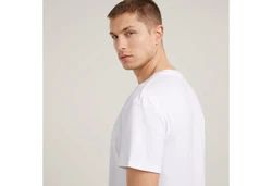 G-STAR V-Shirt im Zweierpack Weiß/Creme