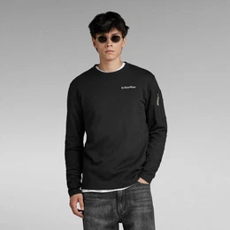 G-STAR Longsleeve mit Reiverschlusstasche am Arm