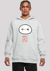 F4NT4STIC Kapuzenpullover Big Hero 6 Baymax Grau/Hellgrau/Rot