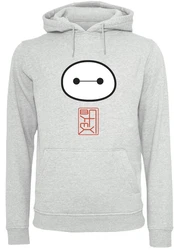F4NT4STIC Kapuzenpullover Big Hero 6 Baymax Grau/Hellgrau/Rot