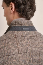 bugatti Kurzmantel Braun/Beige/Grau/Dunkelrot
