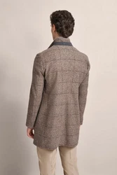 bugatti Kurzmantel Braun/Beige/Grau/Dunkelrot