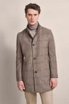 bugatti Kurzmantel Braun/Beige/Grau/Dunkelrot