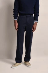 bugatti Stoffhose Super Elastisch Dunkelblau/Blau