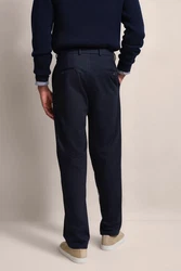 bugatti Stoffhose Super Elastisch Dunkelblau/Blau