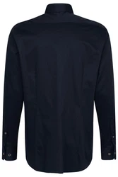 bugatti Langarmhemd Dunkelblau/Blau