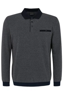 bugatti Pullover Langarm-Poloshirt bugatti Pullover Langarm-Poloshirt