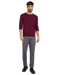 5-Pocket-Hose Strukturierte Jersey Slim Hose