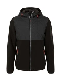 Anorak Hybrid Fleece Jacke mit Steppung