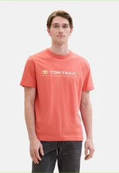 TOM TAILOR T-Shirt Kurzarmshirt Rot/Orange/Rosa