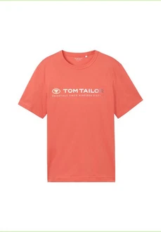TOM TAILOR T-Shirt Kurzarmshirt Rot/Orange/Rosa