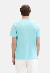 TOM TAILOR T-Shirt Kurzarmshirt Hellblau/Türkis/Blau