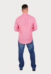 U.S. Polo Assn Langarmhemd Hemd Button Down Rosa/Rot