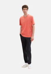 TOM TAILOR T-Shirt Kurzarmshirt Rot/Orange