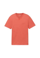 TOM TAILOR T-Shirt Kurzarmshirt Rot/Orange