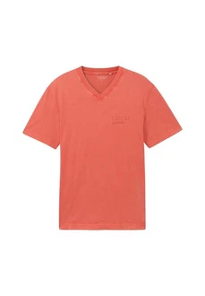 TOM TAILOR T-Shirt Kurzarmshirt Rot/Orange