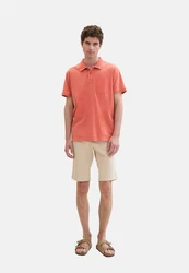 TOM TAILOR Poloshirt mit Brusttasche Rot/Orange