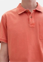 TOM TAILOR Poloshirt mit Brusttasche Rot/Orange