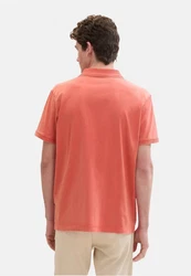 TOM TAILOR Poloshirt mit Brusttasche Rot/Orange