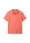 TOM TAILOR Poloshirt mit Brusttasche Rot/Orange