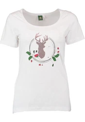 OS-Trachten Trachtenshirt Dolanu Rundhalsausschnitt Türkis/Rosa/Rot/Weiß/Braun/Creme